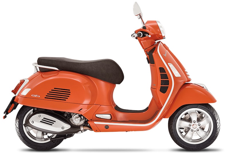 Piaggio Vespa GTS 300 - 2022 Orange Side Photo HD